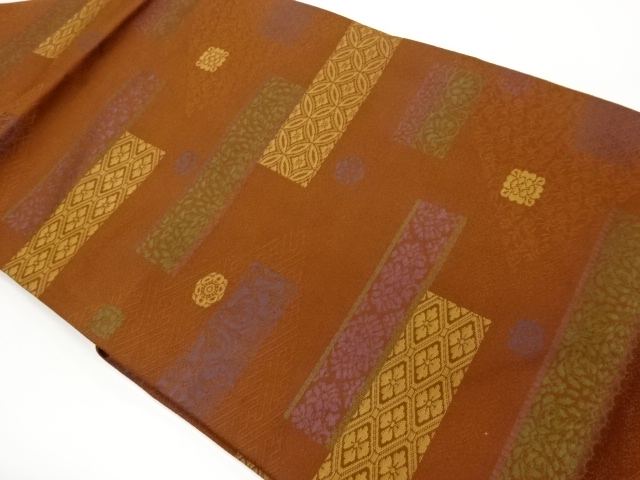 JAPANESE NAGOYA OBI / WOVEN FLOWER